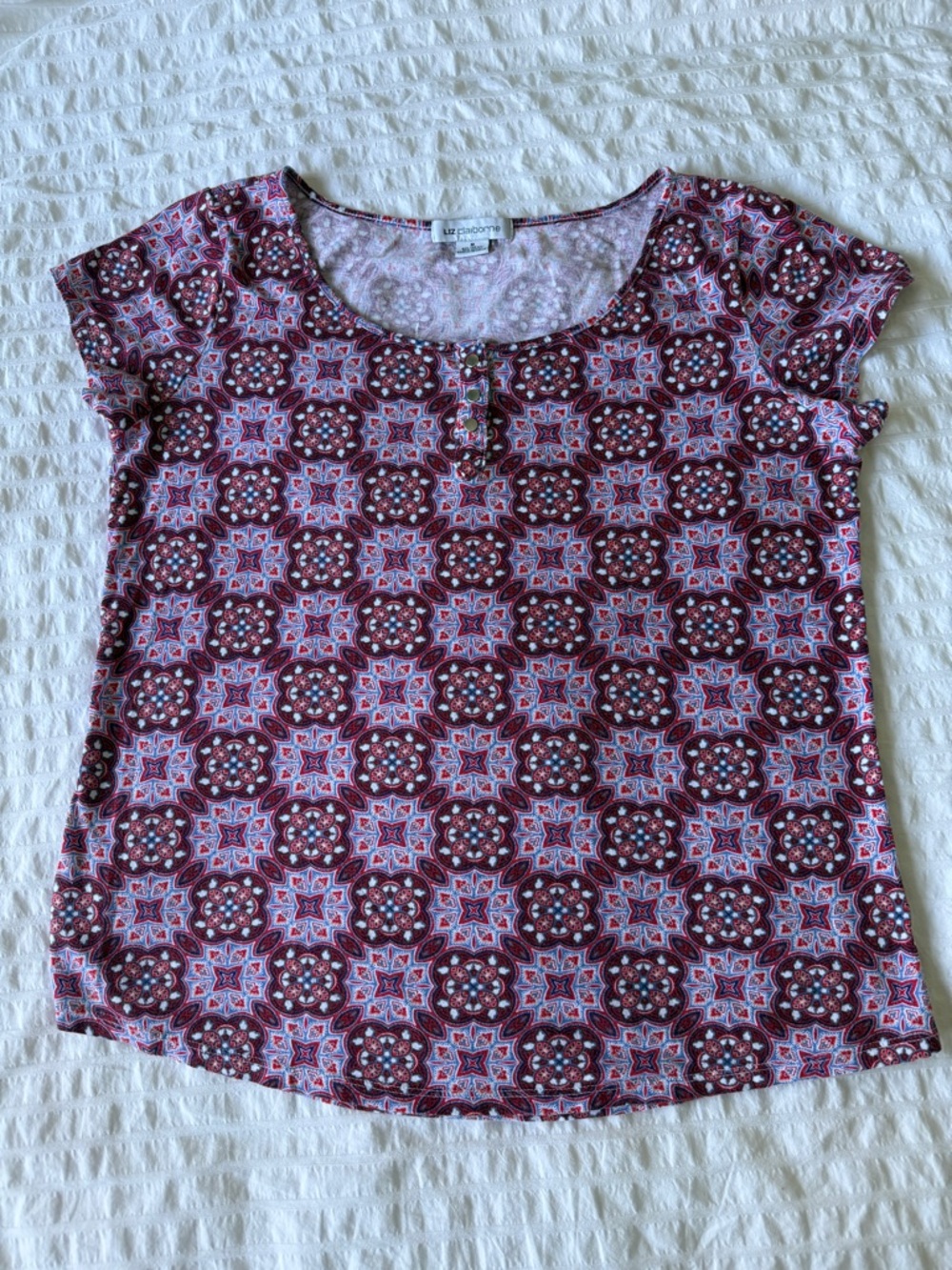 Liz Claiborne Women's Scoop Neck Top